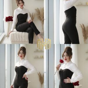جمبسوت Luke الأبيض والأسود – كتان